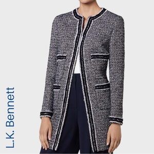 LK Bennett Charl Tweed Coat US2/UK6/EU34